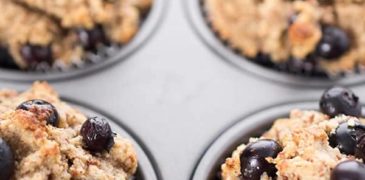 Blueberry Almond Power Muffins recipe