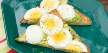 Egg and Avocado toast snack recipe
