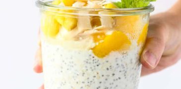Healthy Tropical overnight oats recipe