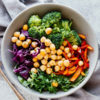 Broccoli and Chickpea Rainbow Power Bowls recipe