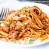 Spaghetti pasta and sauce calories